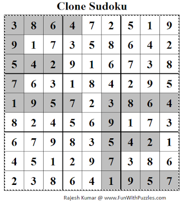 Clone Sudoku (Daily Sudoku League #112) 