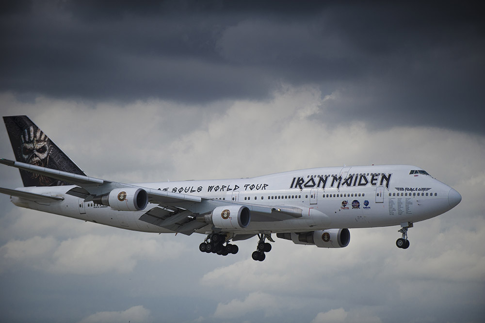 Iron Maiden Commandeers Boeing 747 for World Tour Left Click Right Click