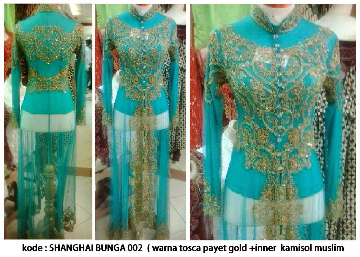 kebaya pernikahan lengan transparan