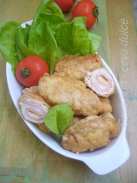 Cordon bleu din piept de pui
