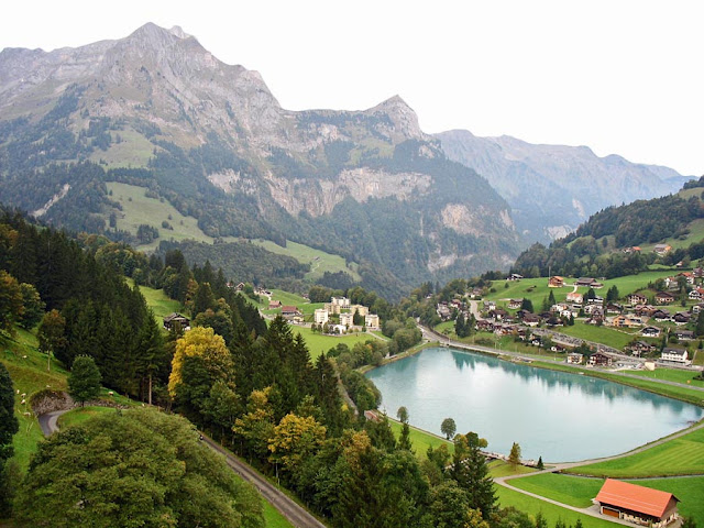 small lake in Switzerland