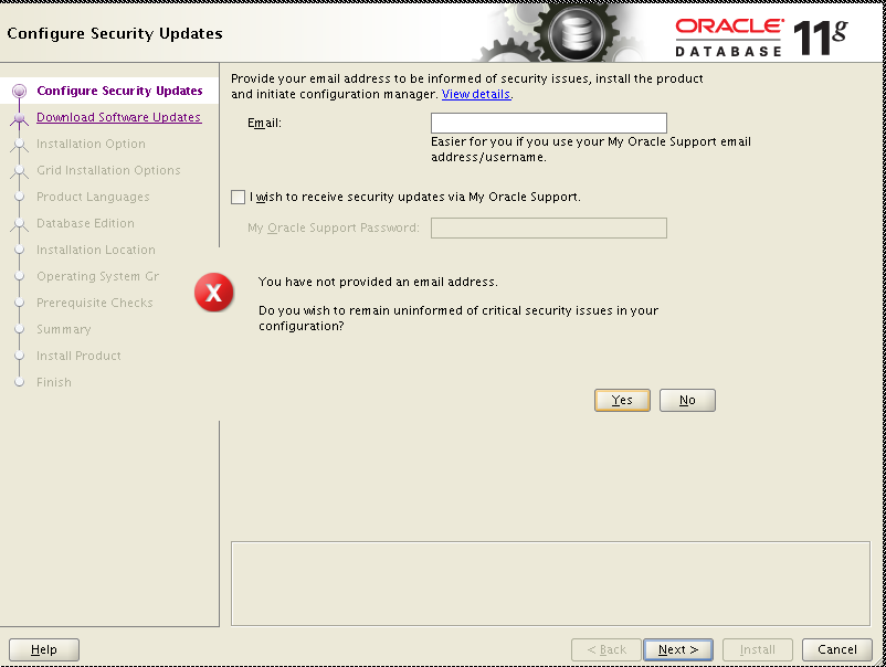 Oracle Install oracle 11.2.0.3 on Linux 64 bit