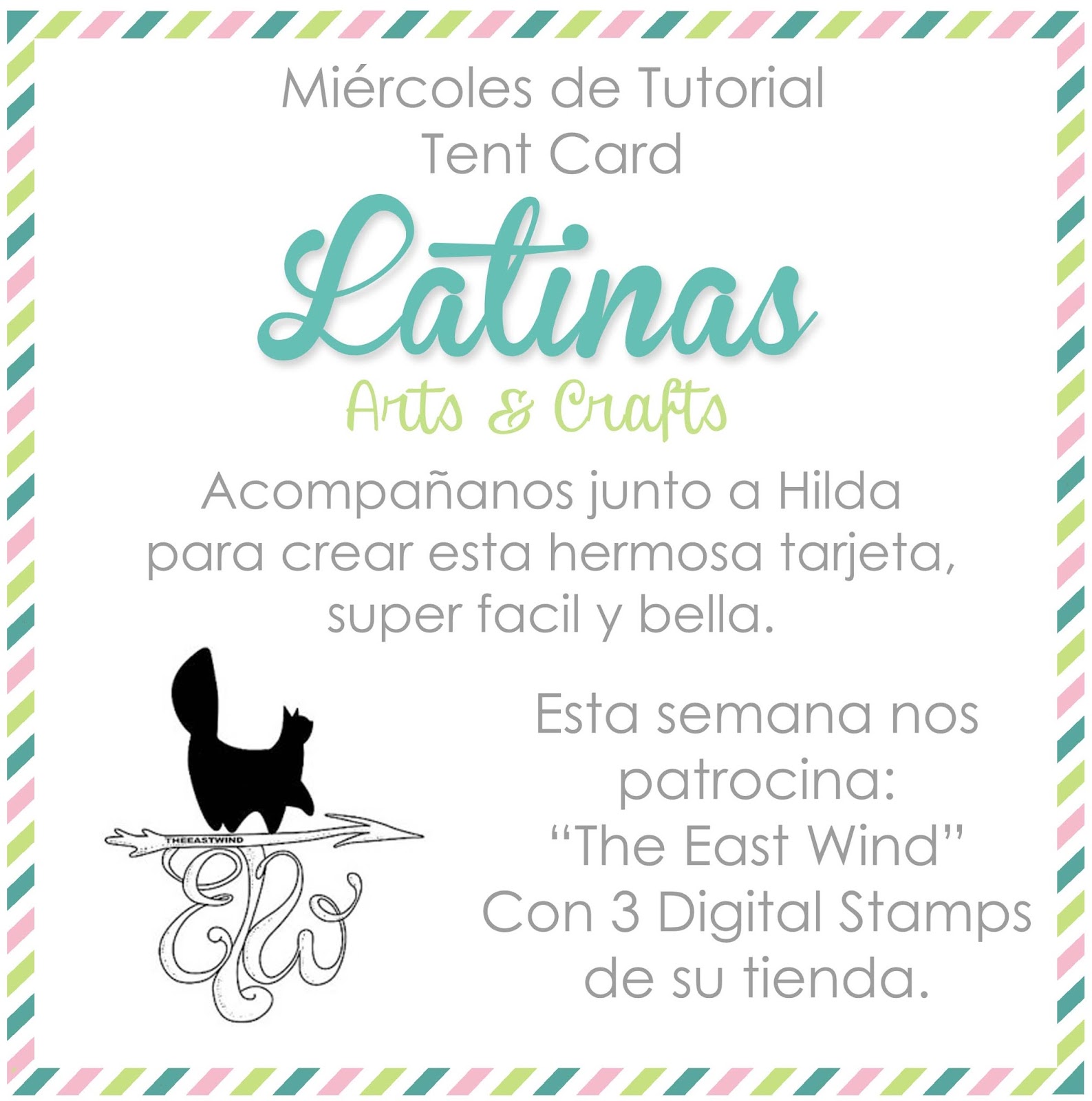 Hilda Designs Tutorial 42 en LA&C Tent Card