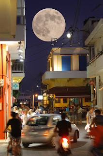 supoermoon Supermoon in Crete
