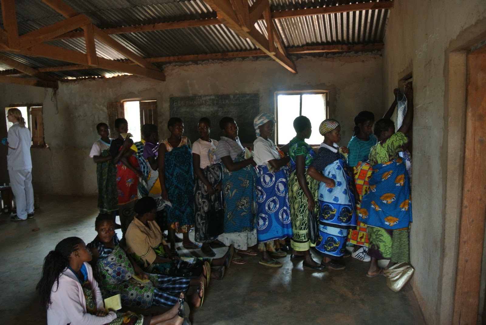 Leo in Malawi Outreach Clinic in Mzgola Inside the building