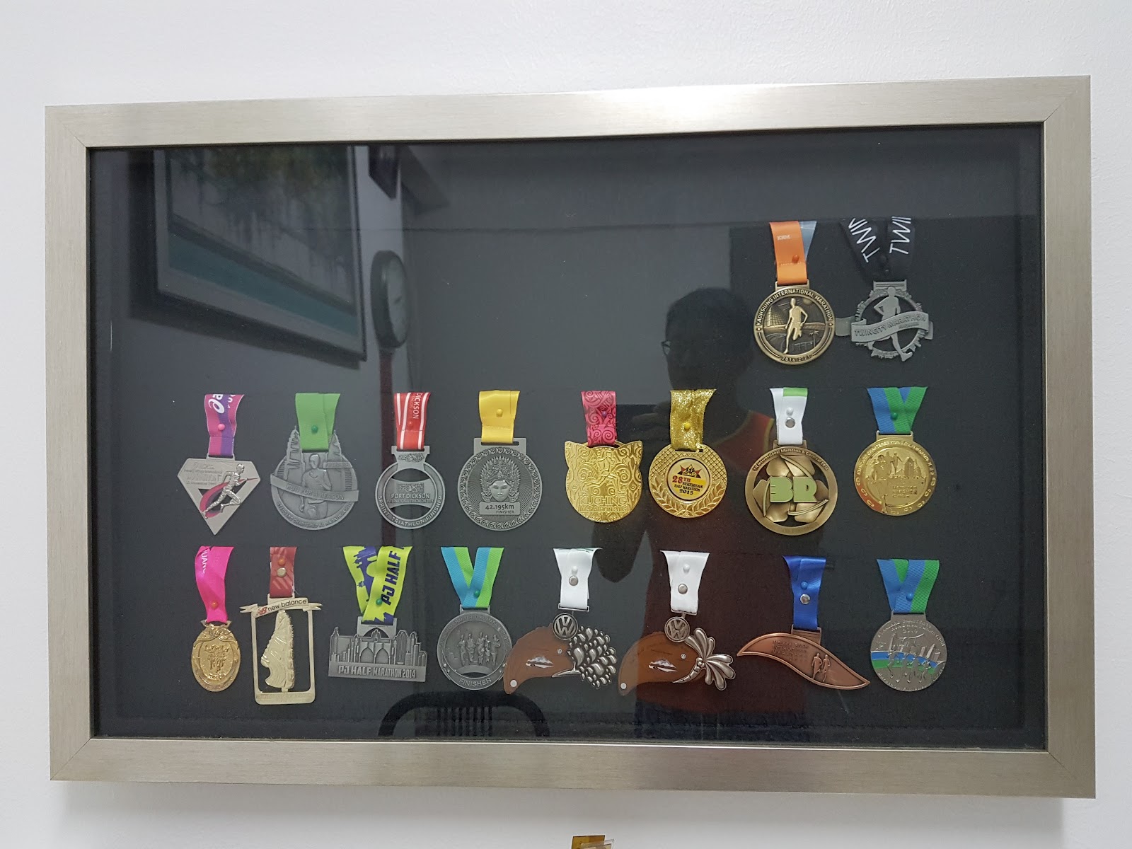 My Custom Made Wooden Race Medal Frames With Glass Cover Instead