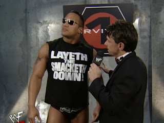WWE / WWF Survivor Series 1999 - Michael Cole interviews The Rock