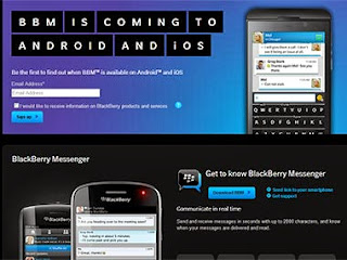 BBM untuk Android dan iOS di Tunda Peluncurannya