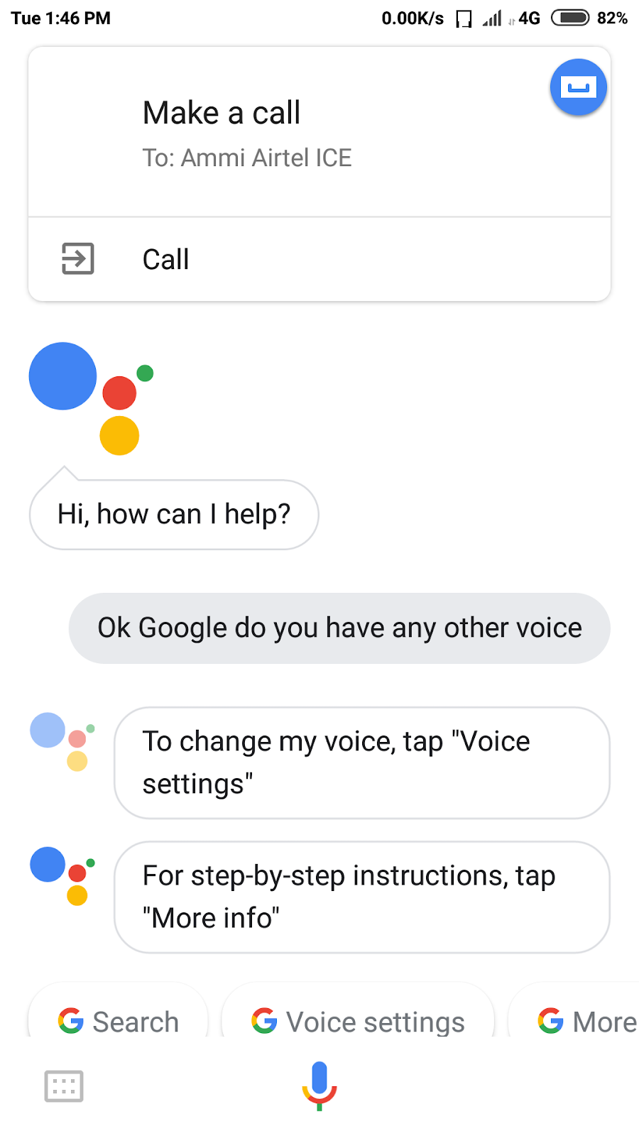 Changing the voice of Google Assistance Changing the voice of Google Assistance