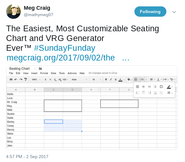 Google Seating Chart