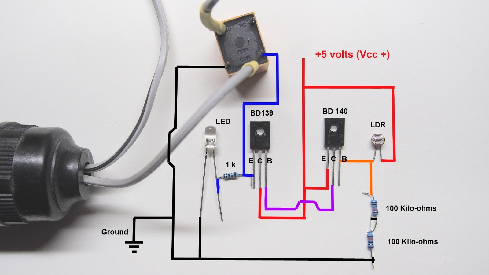 Automatic Night Light Switch Project