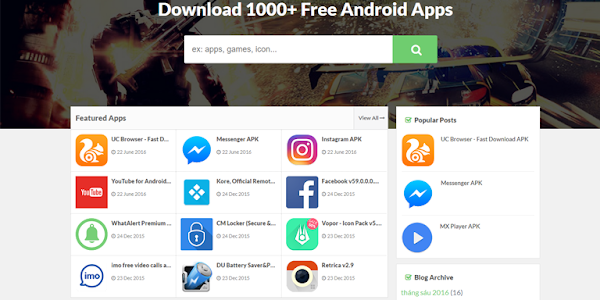 Sure APK Blogger Template