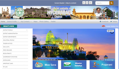 official website of Hyderabad