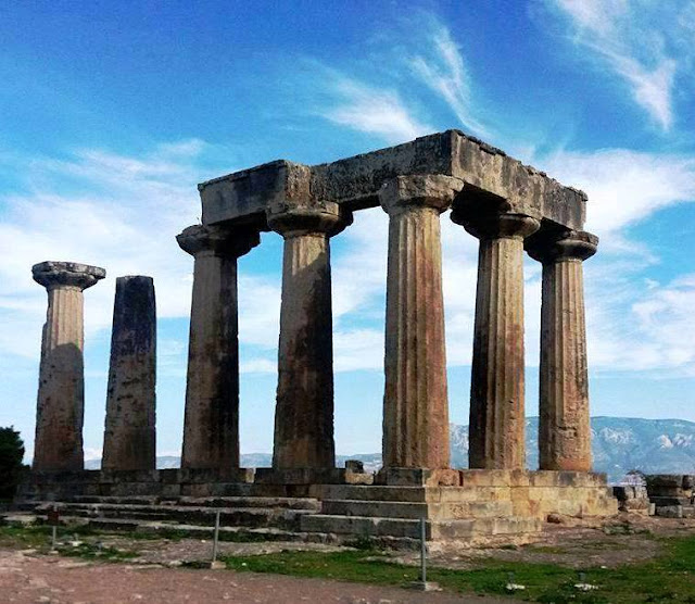 Temple of Apollo Ancient Corinth Greece Photo by Greeker than the Greeks Temple of Apollo Ancient Corinth Greece Photo by Greeker than the Greeks