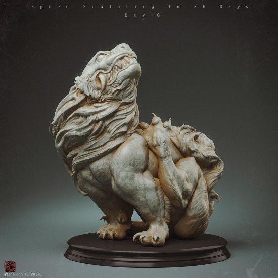 As esculturas e modelos 3D de fantasia e mitologia chinesa de Zhelong Xu Zhelong Xu artstation arte esculturas modelos 3D fantasia chinesa mitologia