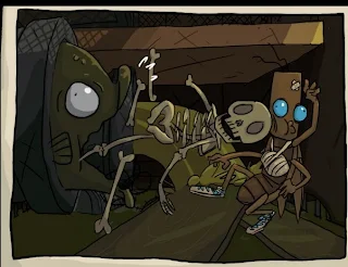 Spit skeleton, Journey Of A Roach
