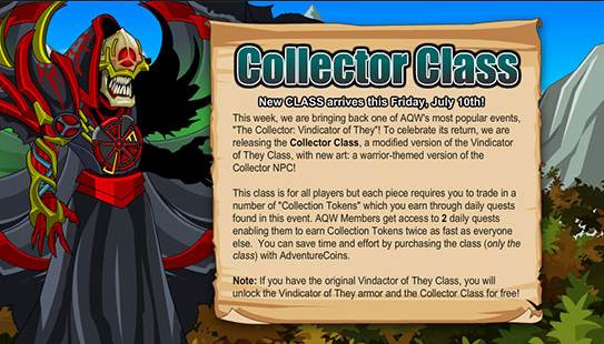 Guide dan Review The Collector Class AdventureQuest Worlds