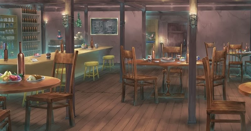 D- Restaurant Indoor+Anime+Landscape+%5BScenery+-+Background%5D+116