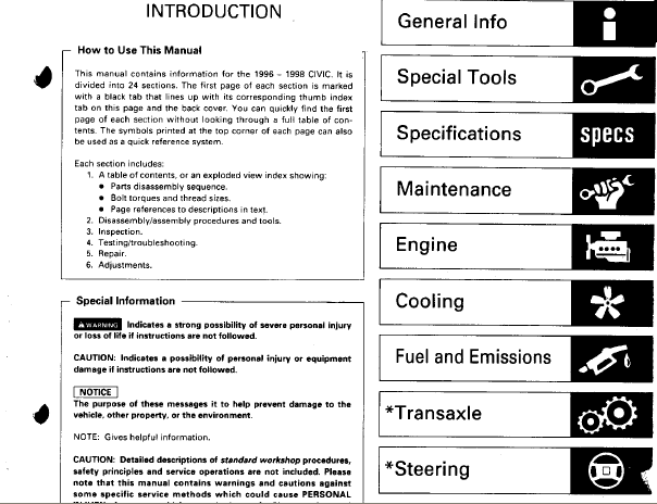 Honda Civic Repair Manual Download Free