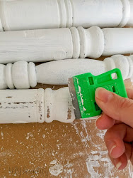 chippy paint diy spindles technique easy hand scrape lighter wherever heavy want