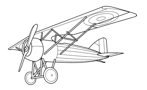 Aeroplane Coloring Pages