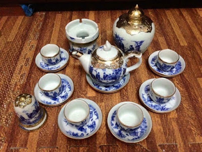 Mẫu ấm chén Bát Tràng giả cổ Mẫu ấm chén Bát Tràng giả cổ