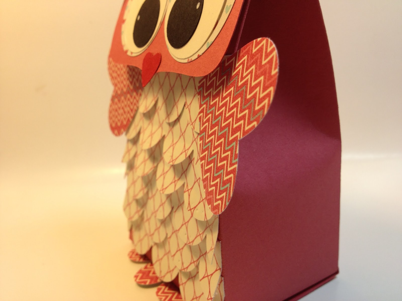 The Paper Hen: Owl Valentine Gift Bag