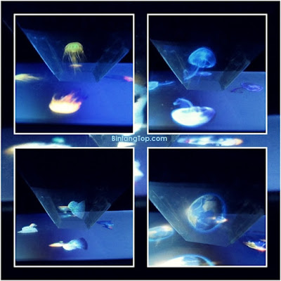 Proyektor 3D Hologram dari Plastik Mika/Bungkus Minyak Proyektor 3D Hologram dari Plastik Mika/Bungkus Minyak