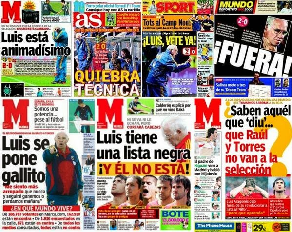 Errores en periodismo deportivo, Marca, As, Sport, diarios