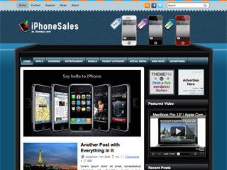 iPhoneSales Free WordPress Theme iPhoneSales Free WordPress Theme