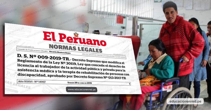 Trabajadores pueden pedir días libres para atender a familiares con discapacidad, según Decreto Supremo N° 009-2019-TR Trabajadores pueden pedir días libres para atender a familiares con discapacidad, según Decreto Supremo N° 009-2019-TR