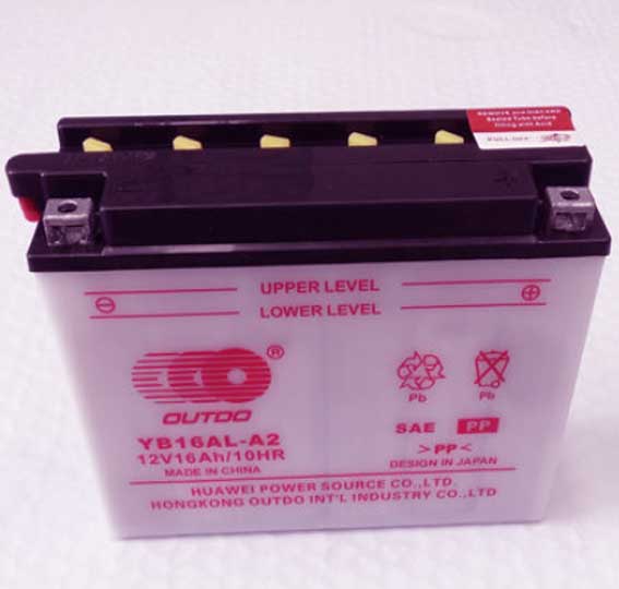 Outdo YB16AL-A2 For Yamaha Virago XV750 Battery replacement