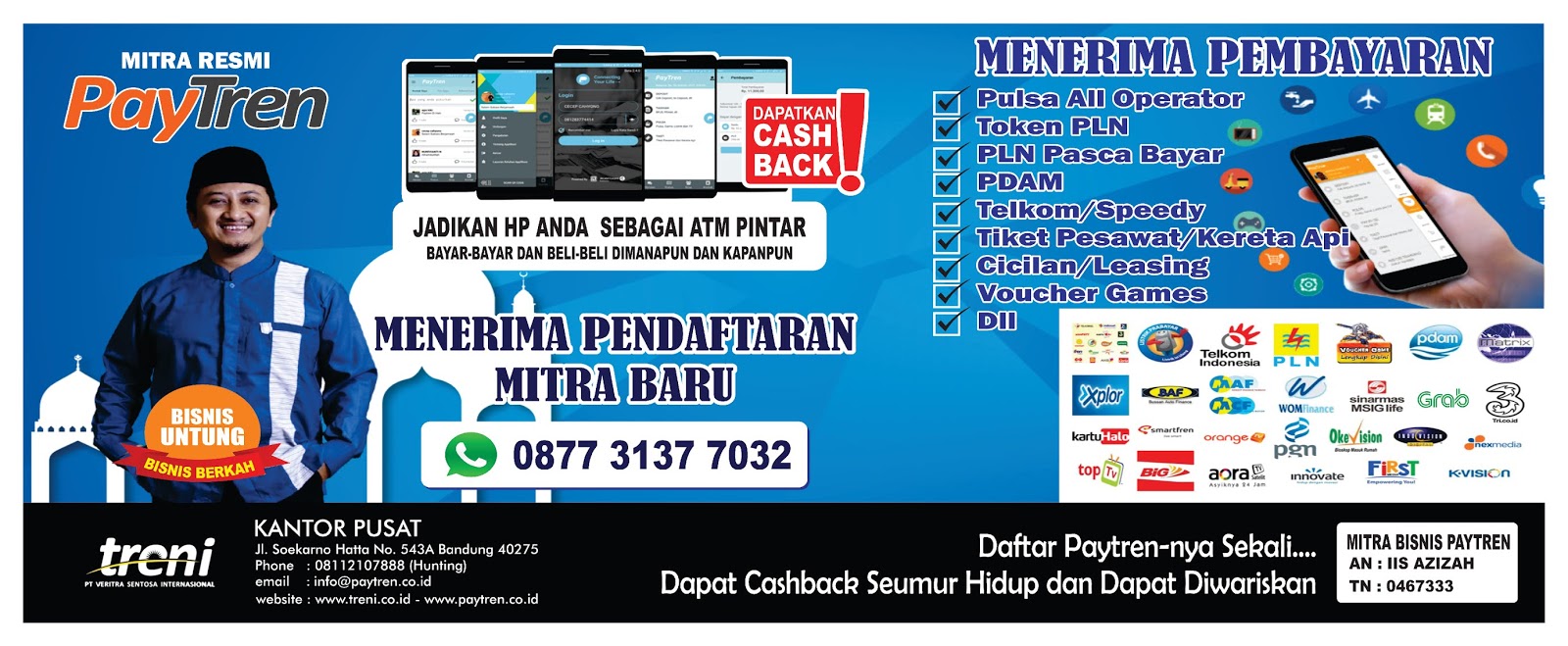 Desain Grafis Spanduk Paytren Biru Terbaru 2019 Format Cdr Desain Grafis Tempat Desain Format Cdr