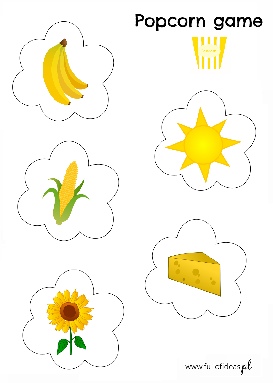 DIY Popcorn game for preschoolers ⋆ Head Full of Ideas