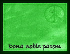 Green peace globe, dona nobis pacem