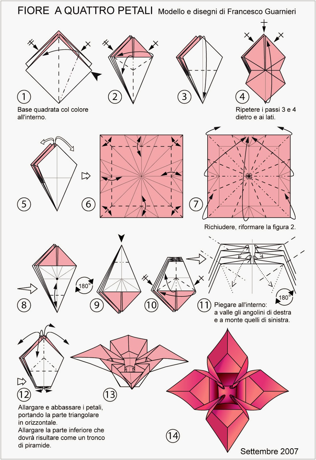 Free Printable Origami Rose
