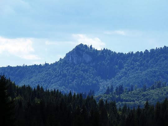 Widok na Havranią Skałę. Widok na Havranią Skałę.