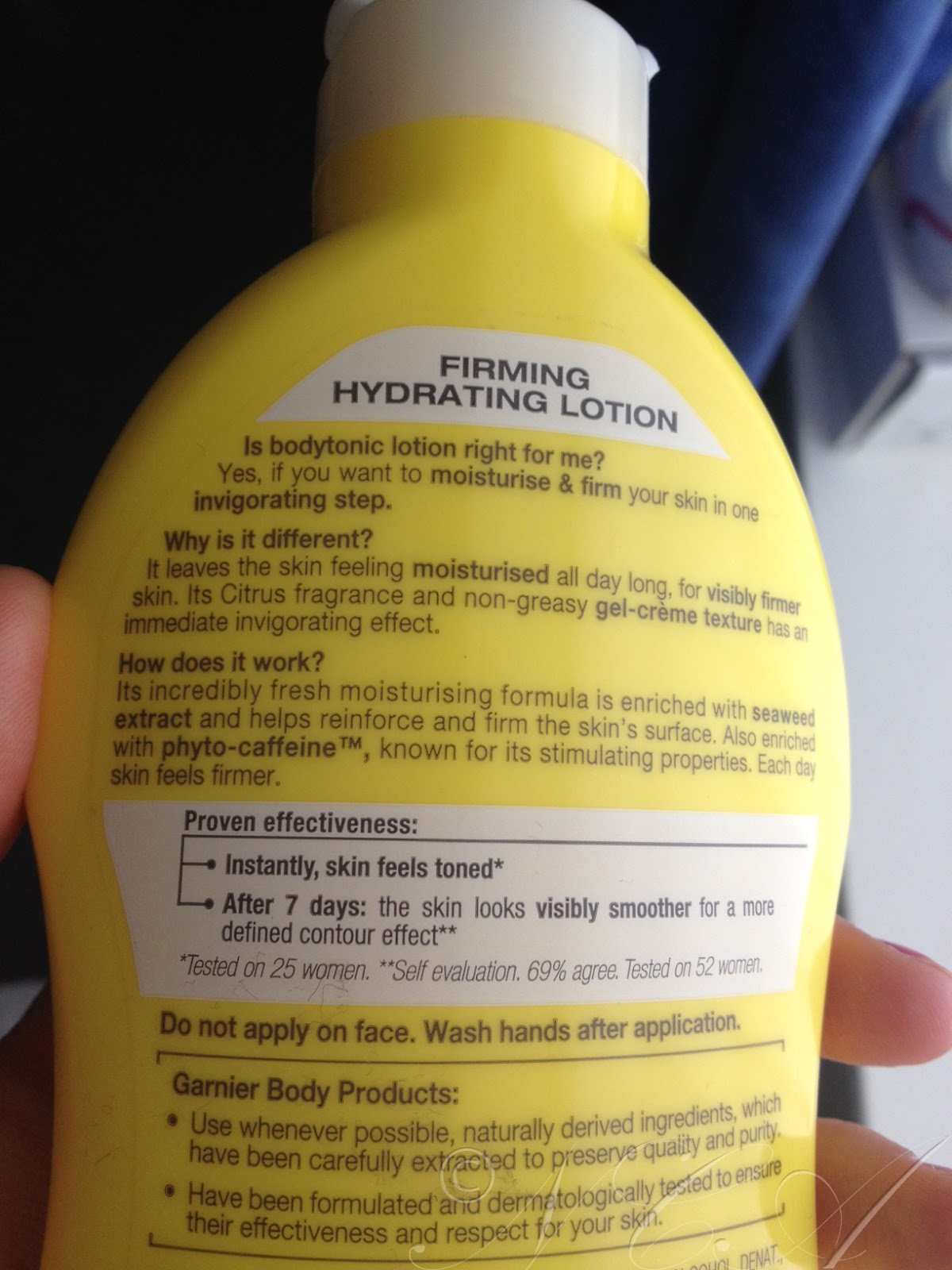 Pretty Little Lives Garnier Body Tonic Firming Lotion Review