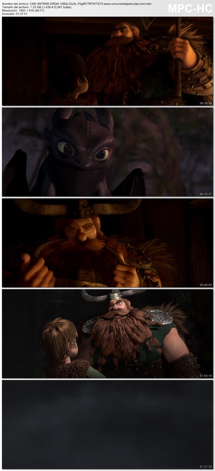 Capturas de la película.