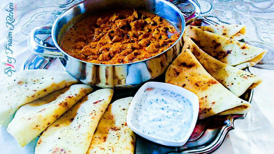 Butter Chicken, Garlic Paratha & Green Yoghurt Chutney Spicy Fusion