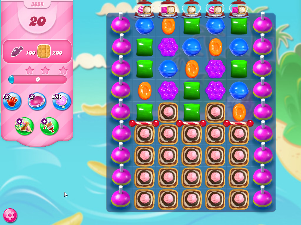 Candy Crush Saga level 3639 Candy Crush Saga level 3639