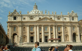 The facade of St Peter's has attracted criticism because it obscures the view of Michelangelo's dome from the piazza