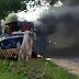 Bandidos explodem carro-forte em rodovia da Paraíba