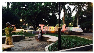 OPPO F11 Dazzle Color Mode Serunya hunting photo malam hari di taman kencana