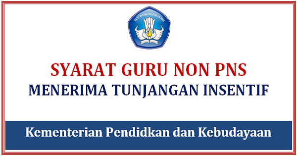 Syarat Insentif Pusat Bagi Guru Non PNS atau Honorer Terbaru