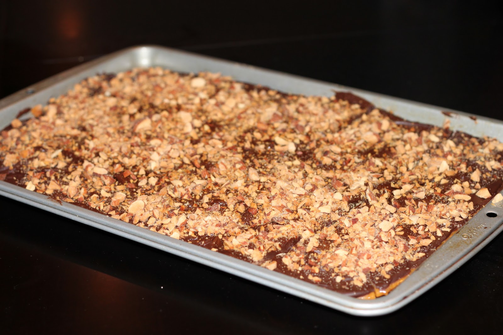 Britt's Apron Day 15 Chocolate Covered Almond Toffee