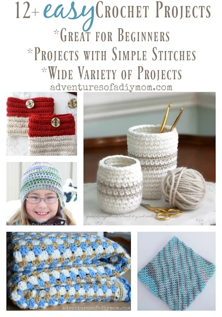 12+ easy crochet projects collage
