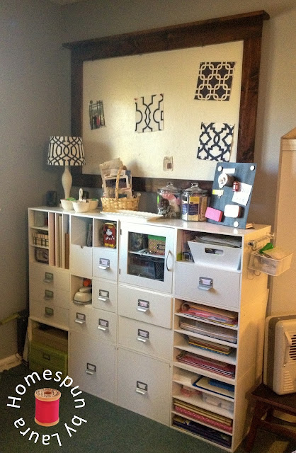 Homespun by Laura : One Room Challenge : Office / Sewing & Craft Room