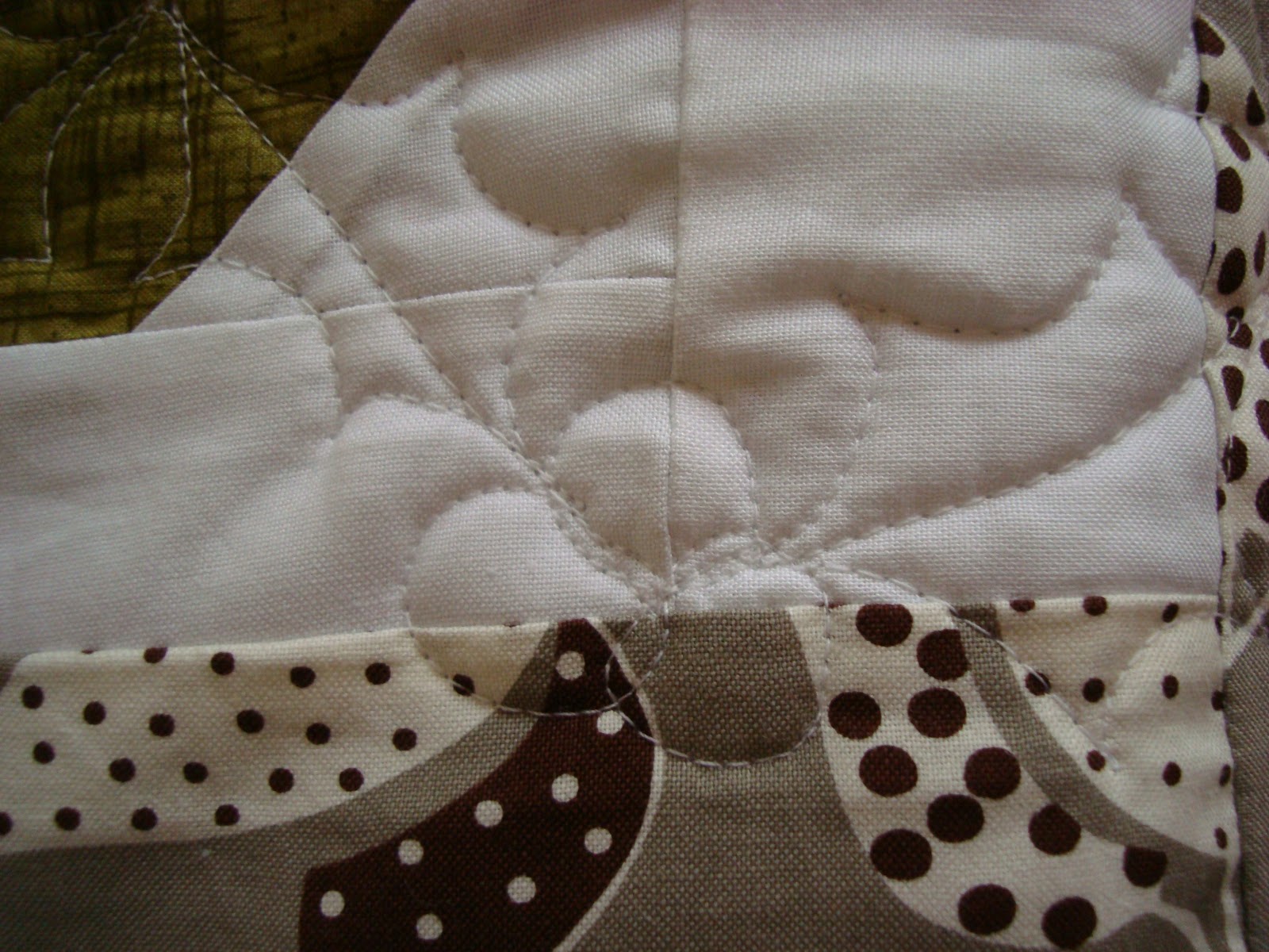 Christmassy free motion quilting / CHARM ABOUT YOU