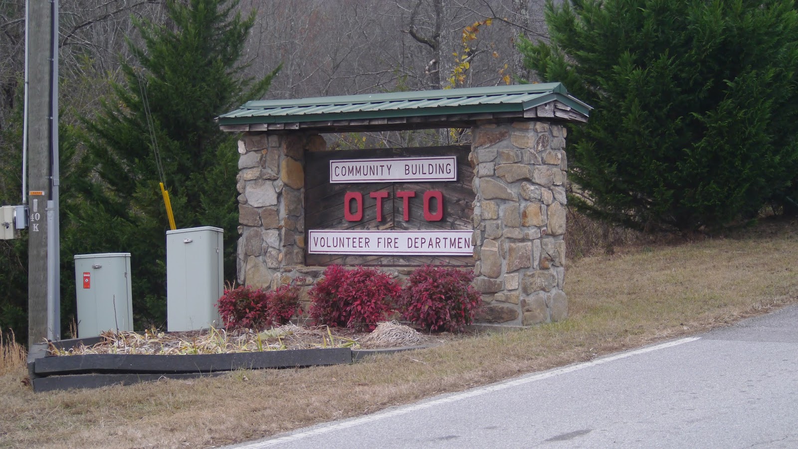Otto Community Building Sign